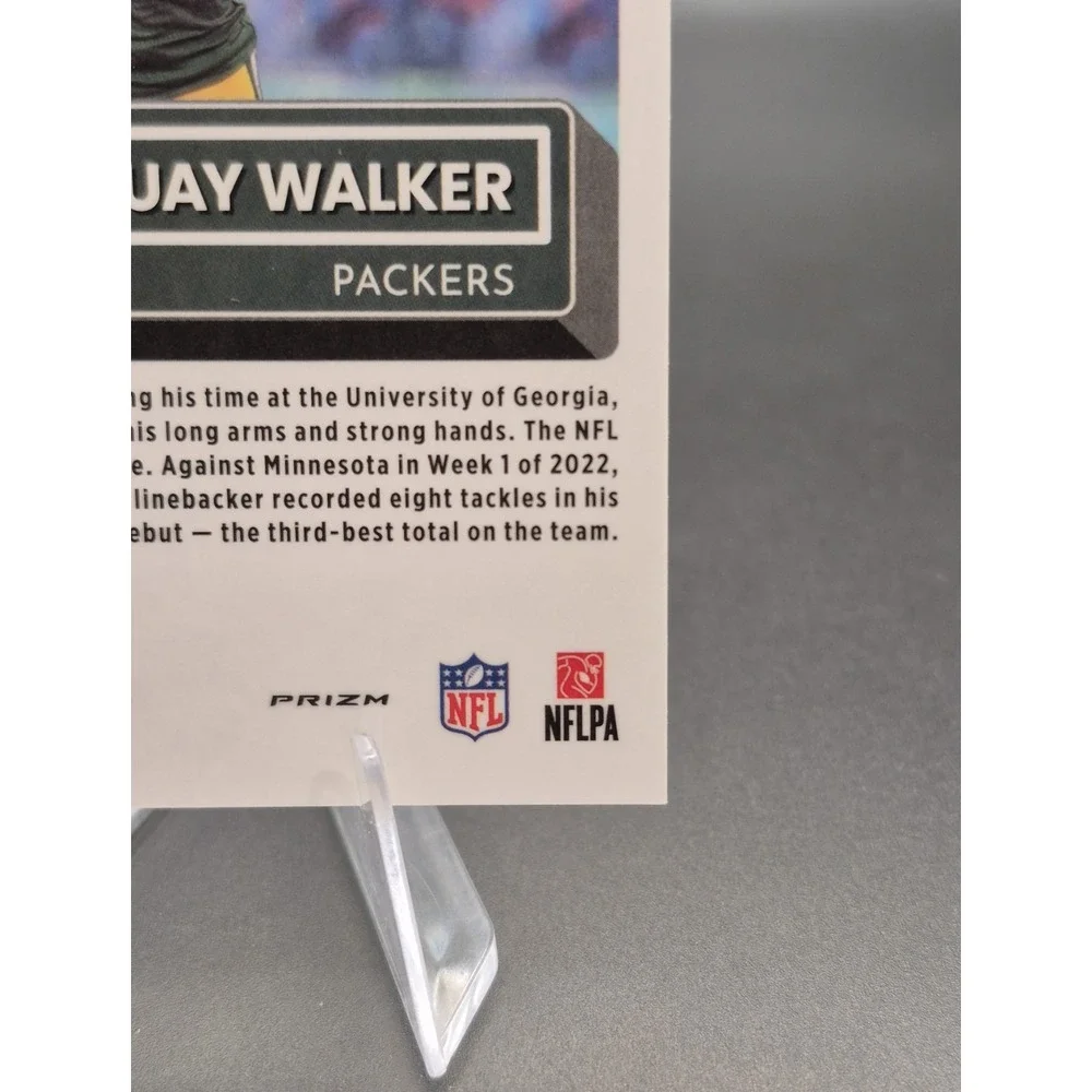 2022 Donruss Optic Quay Walker #248 Rated Rookie Silver Wave Prizm /300 Packers